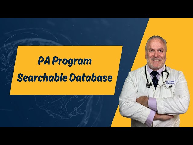 PA Mentor PA Program Search Database