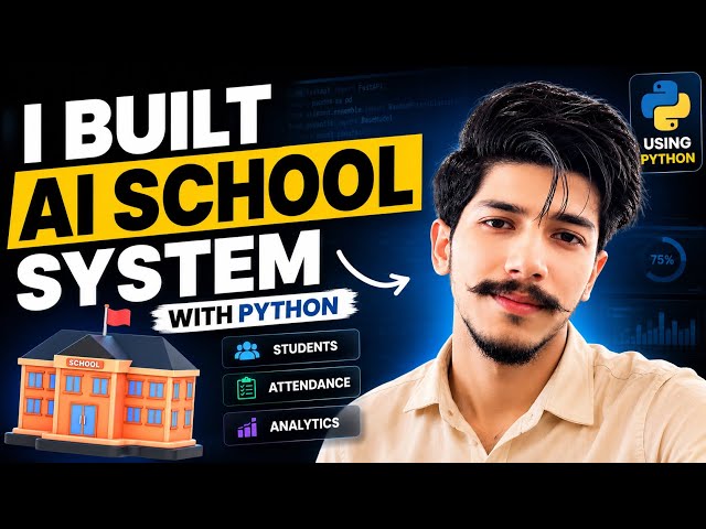 I Built an AI School Management System with Python 🤯 | FastAPI + Machine Learning
