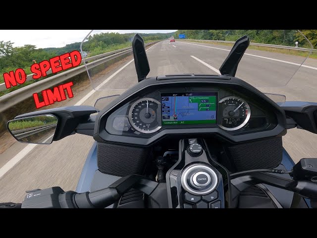 Honda Goldwing na Autobahn (Sem Limite de Velocidade)