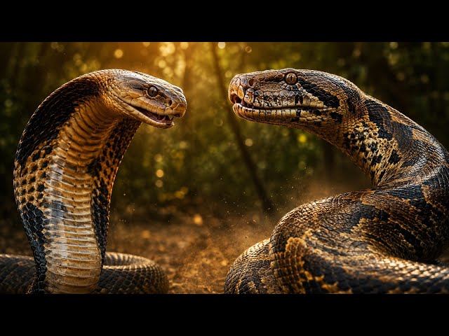 The Snake That Hunts Snakes — King Cobra vs Python