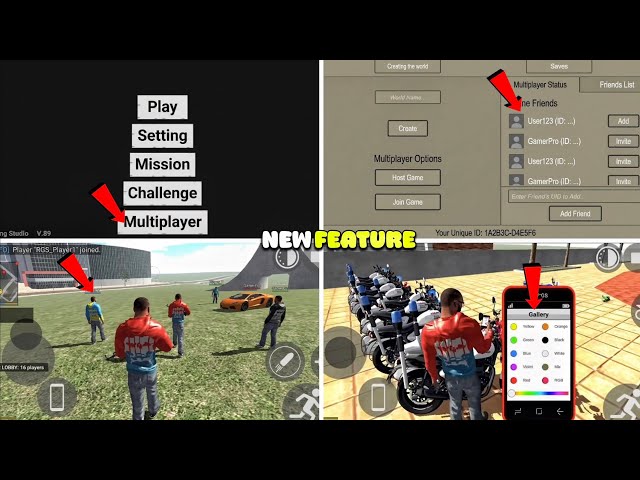 New Feature In Indian Bikes Driving 3d Multiplayer Feature Mod In Indian Bikes Driving 3d New Update