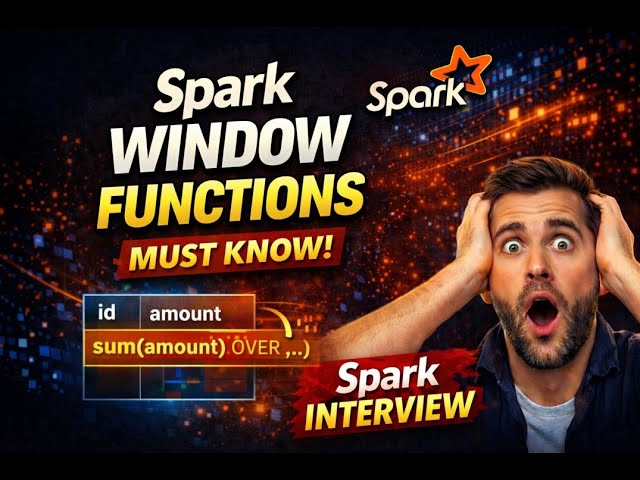 Spark Window Functions Explained | Row Number, Rank, Lead & Lag