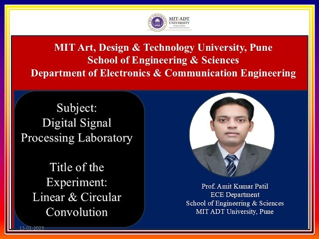 Convolution Experiment By  Prof.  Amit Kumar Patil