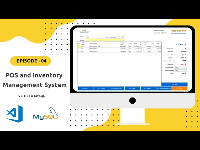 POS and Inventory Management System in VB.NET and MySql database - Part 4 | VB.NET Tutorial