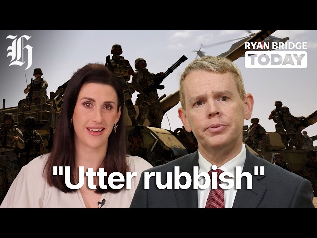 Chris Hipkins slams Pete Hegseth's criticism of NZ 'freeloading' | Ryan Bridge TODAY