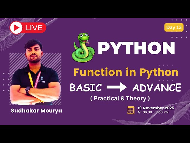 Python Functions in Hindi 🔥 Complete Function Tutorial | Arguments, Return, Types Explained