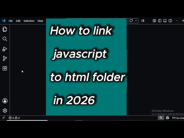 How to link javascript to html folder | Easy tutorial