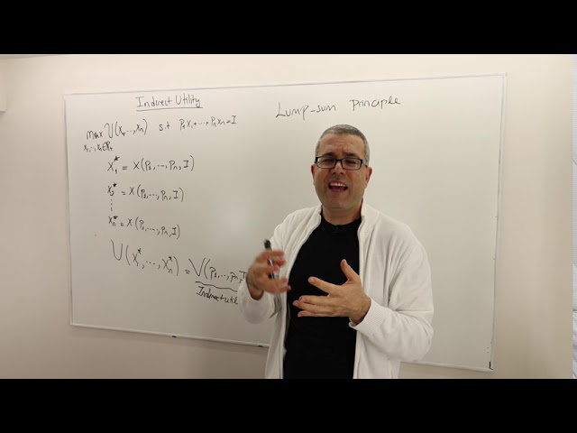 (M3E10) [Microeconomics] Indirect Utility Functions and Lump-Sum Principle