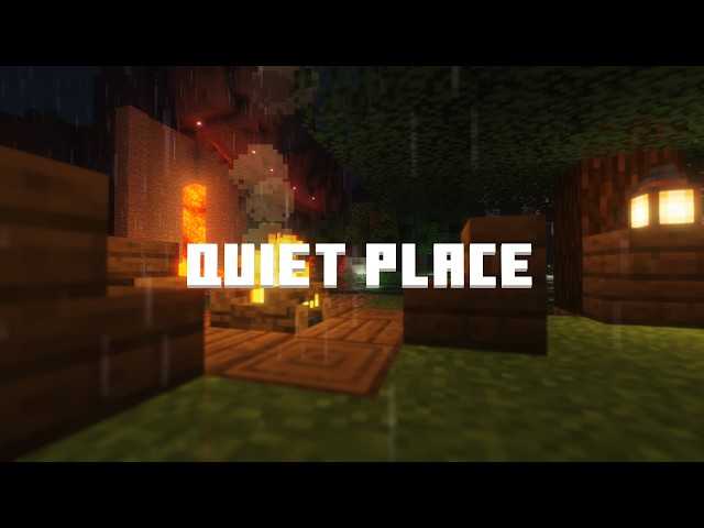 problems won't find you here... (minecraft music w/ rain, fire)