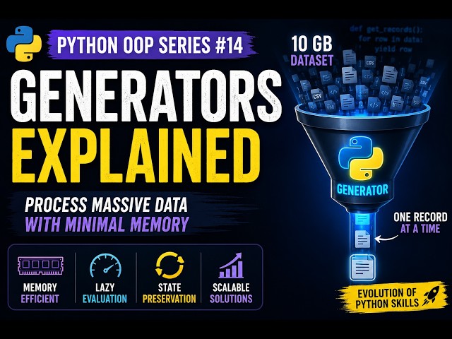 Generators Explained in Python | Python OOP Series #14