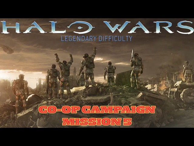 Halo Wars Definitive Edition Legendary (Mission 5) RTS Co-op Gameplay PC
