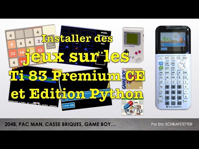 Game Boy and games on Ti83 Premium CE and Python Edition
