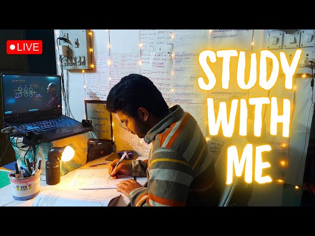 4 Hours STUDY SPRINT📚 | 🔴LIVESTREAM | 180 Min. Timer | WITH BONFIRE🔥 | Deep Kumar IES