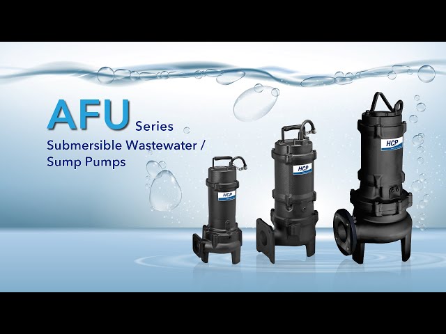 Demo AFU Series-Submersible Sewage Wastewater Pumps-Non-clog submersible pump | HCP PUMP