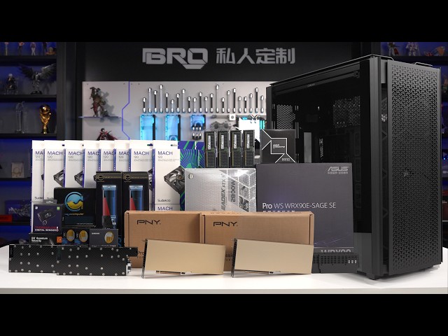 This PC can run ChatGPT locally. ($100,000 AI Build) -9000D #pcbuild #BRO