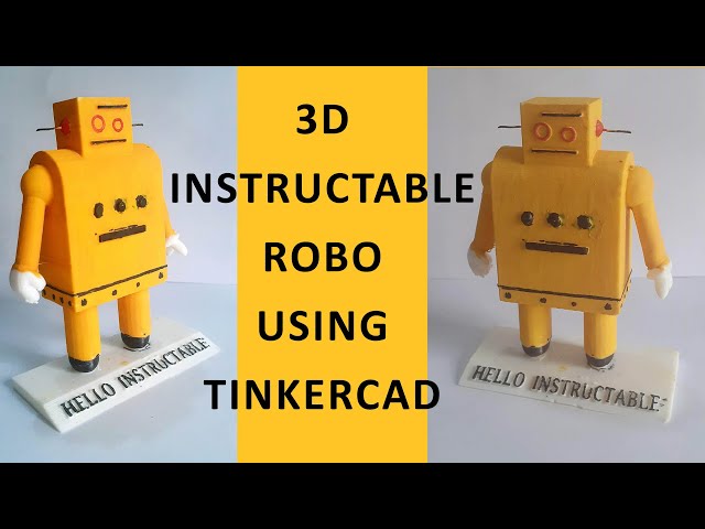 Instructables mascot in TinkerCAD. | TinkerCAD | Instructables