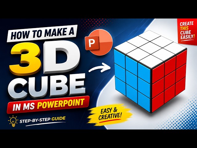 How to Create a 3D Cube in Microsoft PowerPoint | Easy Step-by-Step Tutorial