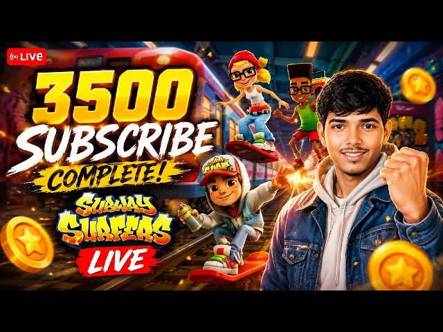 🔴 LIVE | Subway Surfers New World Record Attempt! 🔥🏆 | High Score Challenge KJ Gaming Live #game