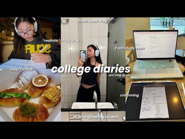 finals week as an engineering student 💡 | 24 hr studying, realistic routines