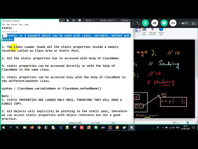 15 STATIC Complete Java Mastery: From Basics to Advanced Programming #LearnJava #NiteshJaitwar #java