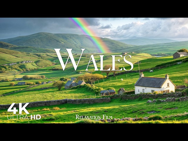 Wales 4K • Peaceful Nature Relaxation Film with Calming Piano Music | 4K Ultra HD