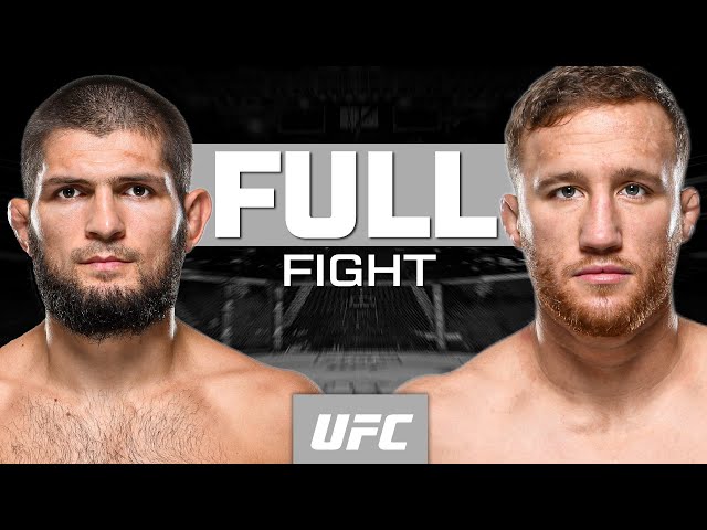 Khabib Nurmagomedov vs Justin Gaethje | FULL FIGHT