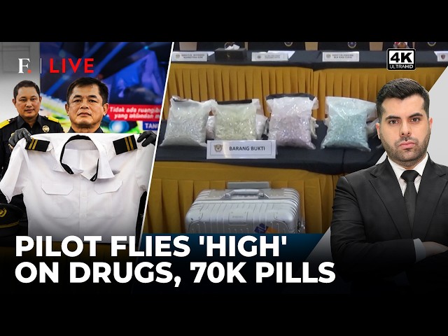 Malaysian Pilot Arrested With Drugs In Indonesia, Tests Positive For Cocaine | Firstpost Live | 4K