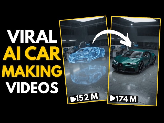 How to Create VIRAL AI Car Manufacturing Videos for FREE (New AI Trend)