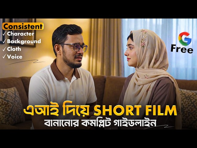 AI দিয়ে প্রফেশনাল Short film  তৈরি করার কমপ্লিট গাইডলাইন । AI Shortfilm tutorial bangla