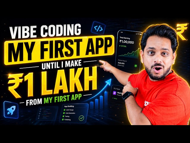 DAY 3 - Vibe Coding an App Until I make 1,00,000₹ From my first app