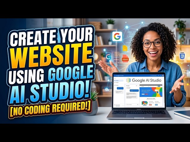 Build an AI Website in 15 Minutes | Google AI Studio Tutorial (No Coding)