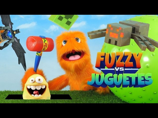 Toys vs. Fuzzy! Toy videos for kids 😀 Stop motion battle
