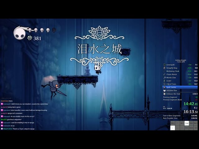 Hollow Knight 112% All Pantheon Bosses speedrun in 3:50:09
