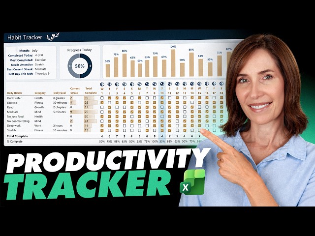 Excel Productivity Tracker You'll Actually Stick With (Free Template)