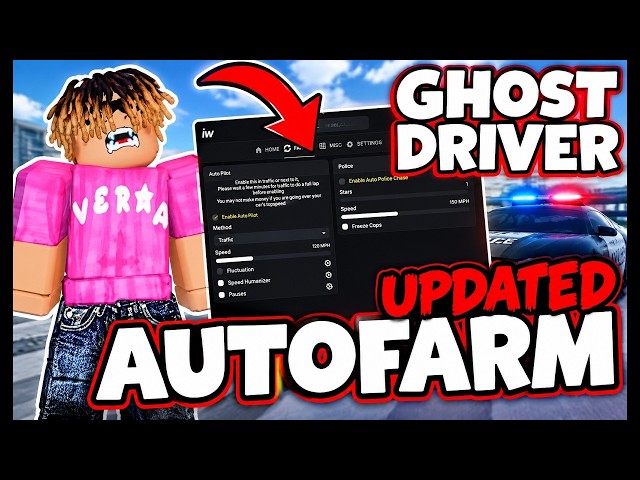 NEW OP Ghost Driver Script with Auto Farm, Level Farmer, CAR Mods & Much More!
