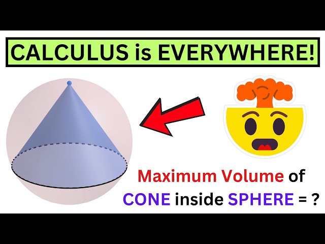 Volume of Largest Cone Inscribed in Sphere = ?