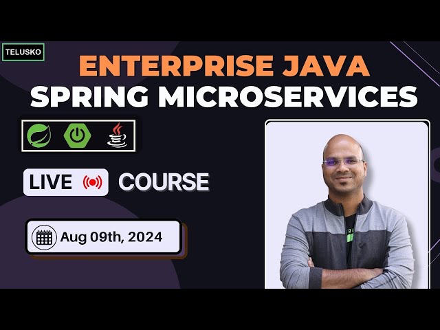 Enterprise Java Spring Microservices Live Course Announcement