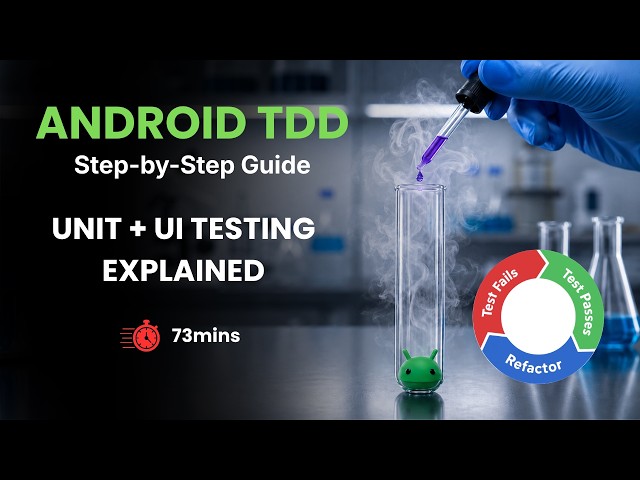 Android Testing Crash Course 2026 | Unit Testing + UI Testing with Jetpack Compose & Turbine