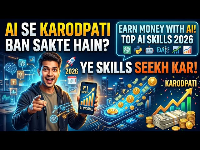AI Se Karodpati Ban Sakte Hain? Ye Skill Seekh Kar | AI Skills 2026 | Earn Money with AI