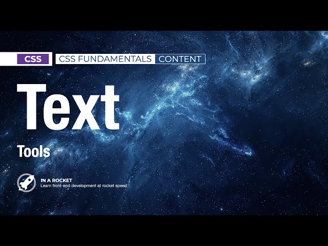 26 - Essential CSS Text Tools: Fonts, Pairing, & More | CSS Fundamentals