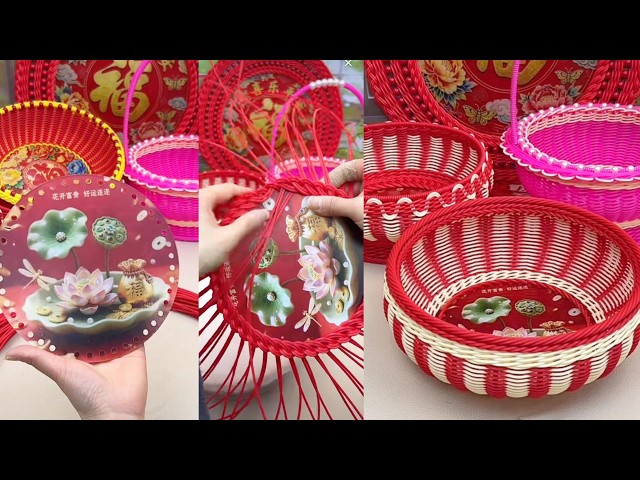 DIY Basket with Rattan and Base #diy #handmade #craft