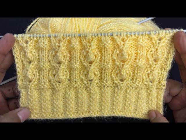 🌼 New Sweater Design for Beginners | Knitting Stitch Tutorial