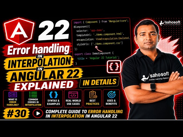 Error handling in interpolation in Angular 22 Explained in Details | Angular 22 complete course 2026