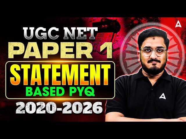 UGC NET Paper 1 | UGC NET Paper 1 PYQ | UGC NET Paper 1 Statement Base PYQ's By Masroor Sir