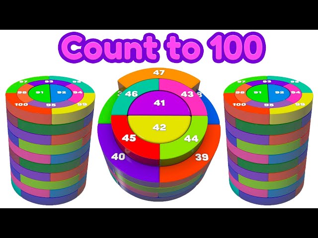 Сounting to 100 songs for kindergarten -  Counting by 1 to 100 - Basic math