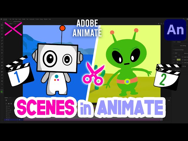 Working with SCENES in Adobe Animate CC | Easy Tutorial