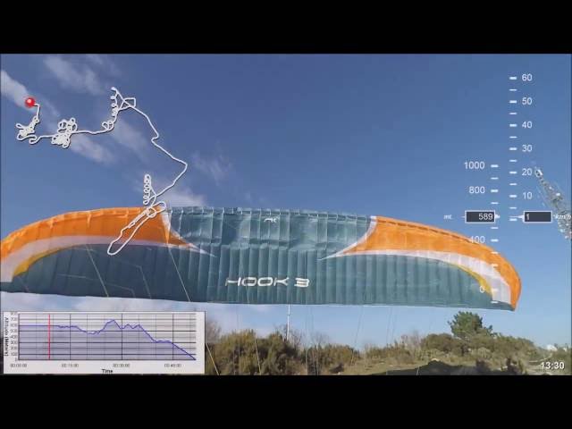 Parapendio Alassio - volo 43 minuti dal Monte Pisciavino