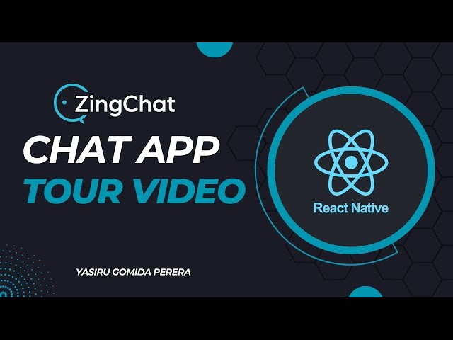React Native Chat Application | Tour Video | ZingChatApp #react #reactnative