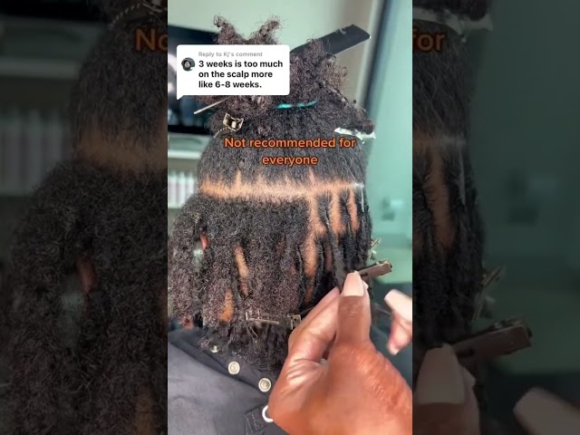 Starter locs maintained properly can be retwisted every 2-3 weeks.🧼🫧 #starterlocs #afro #locs