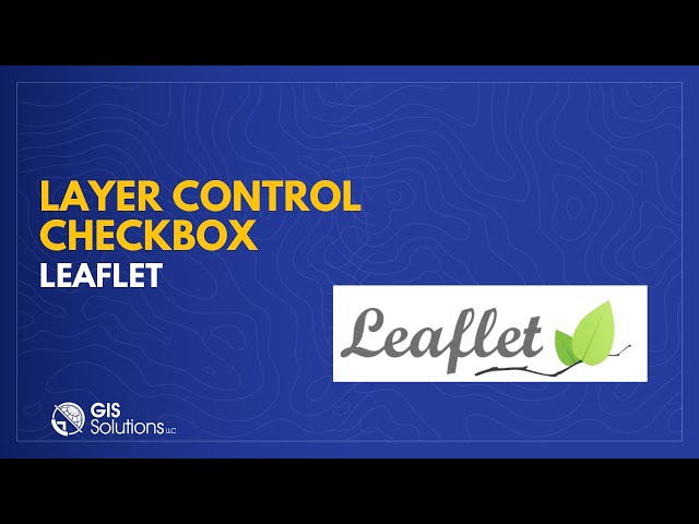 Leaflet Layer Control Checkbox